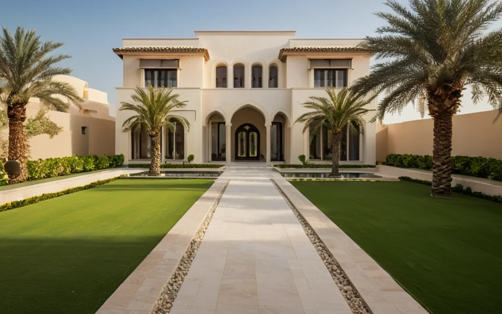 Villa landscaping